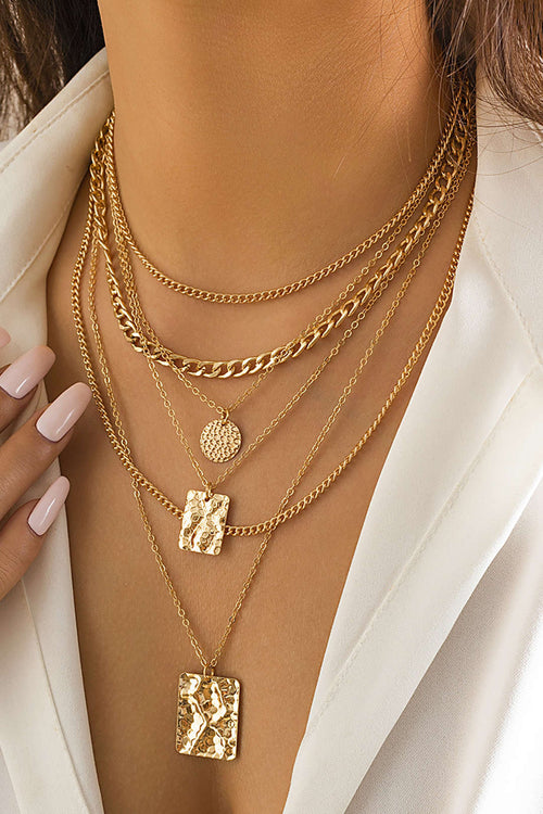 Collar de Colgante De Cadena De Metal