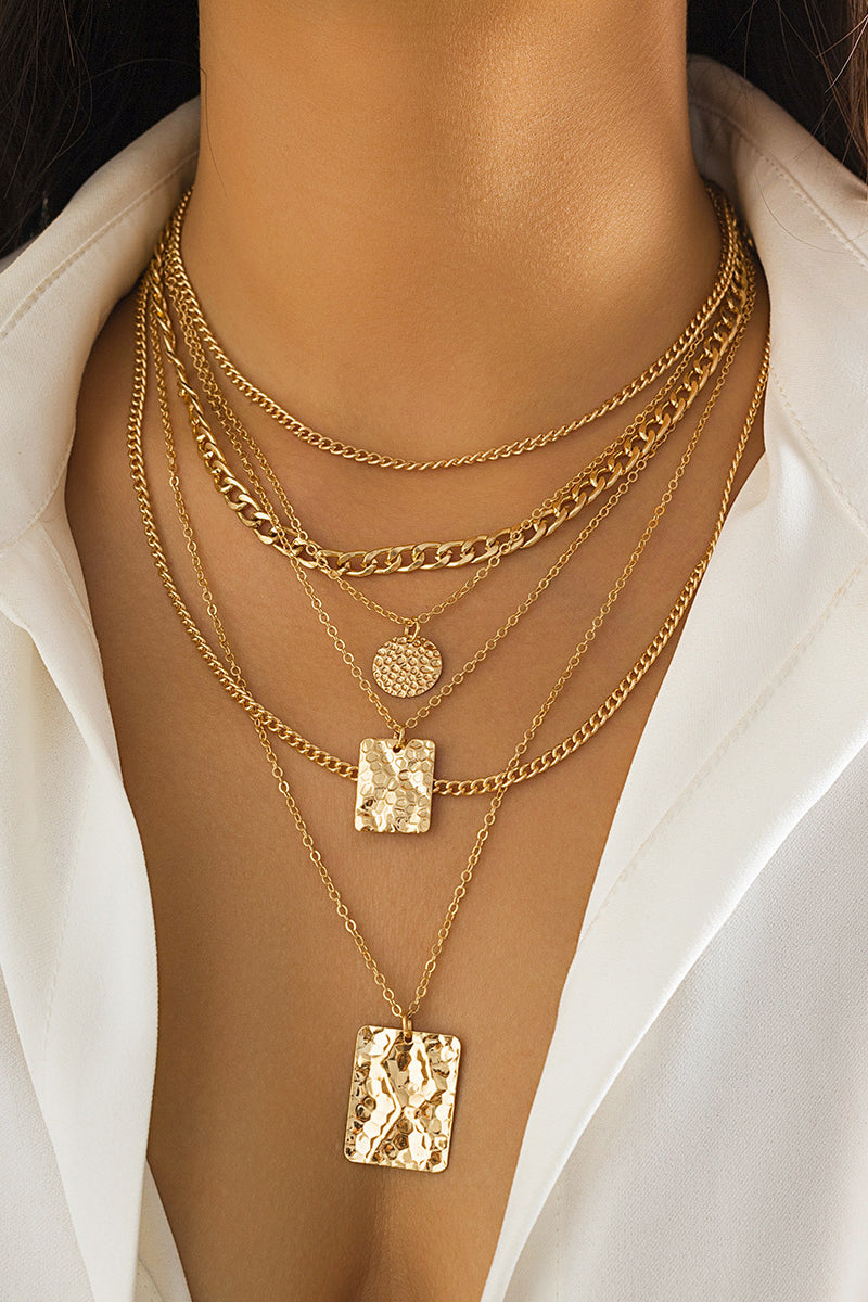 Collar de Colgante De Cadena De Metal