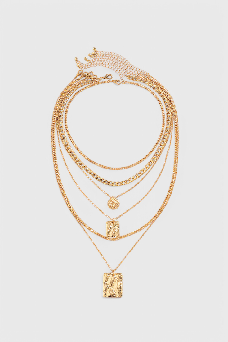 Collar de Colgante De Cadena De Metal
