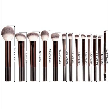 Juego de brochas de maquillaje, 13 Uds