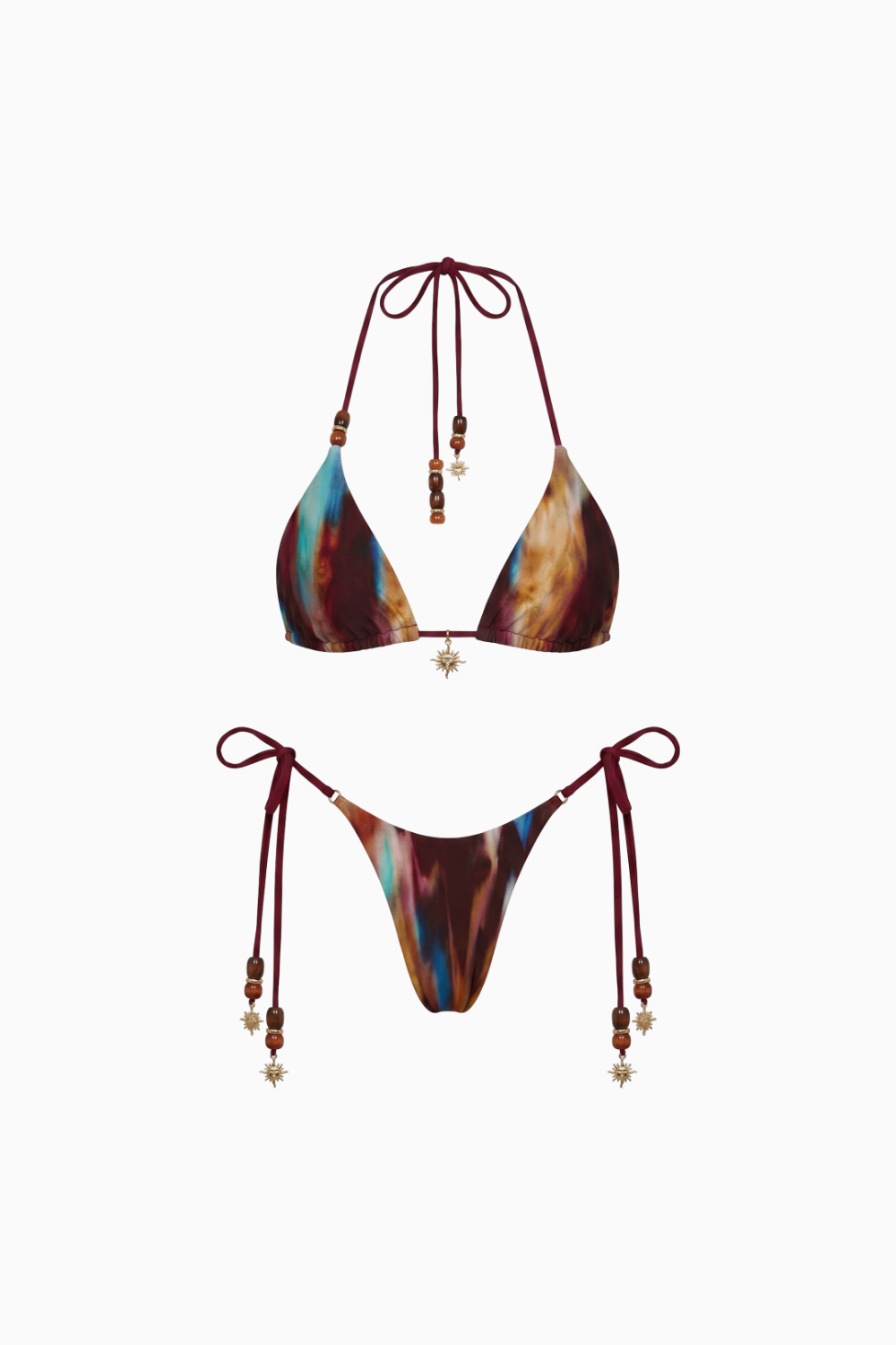 EMMA LORENT | Bikini Triangular Con Lazos Laterales