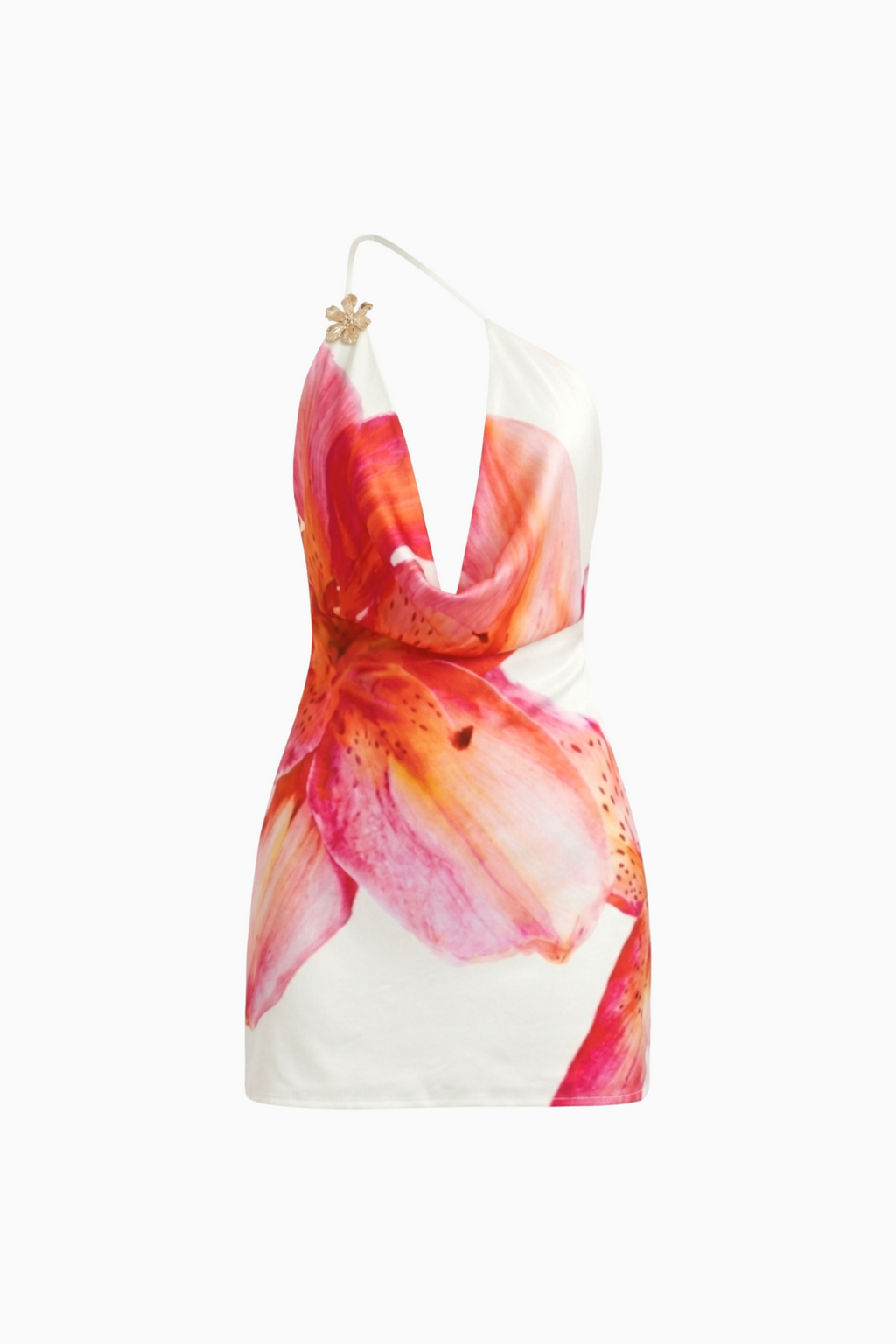 EMMA LORENT | Minivestido Rosa Con Estampado Floral