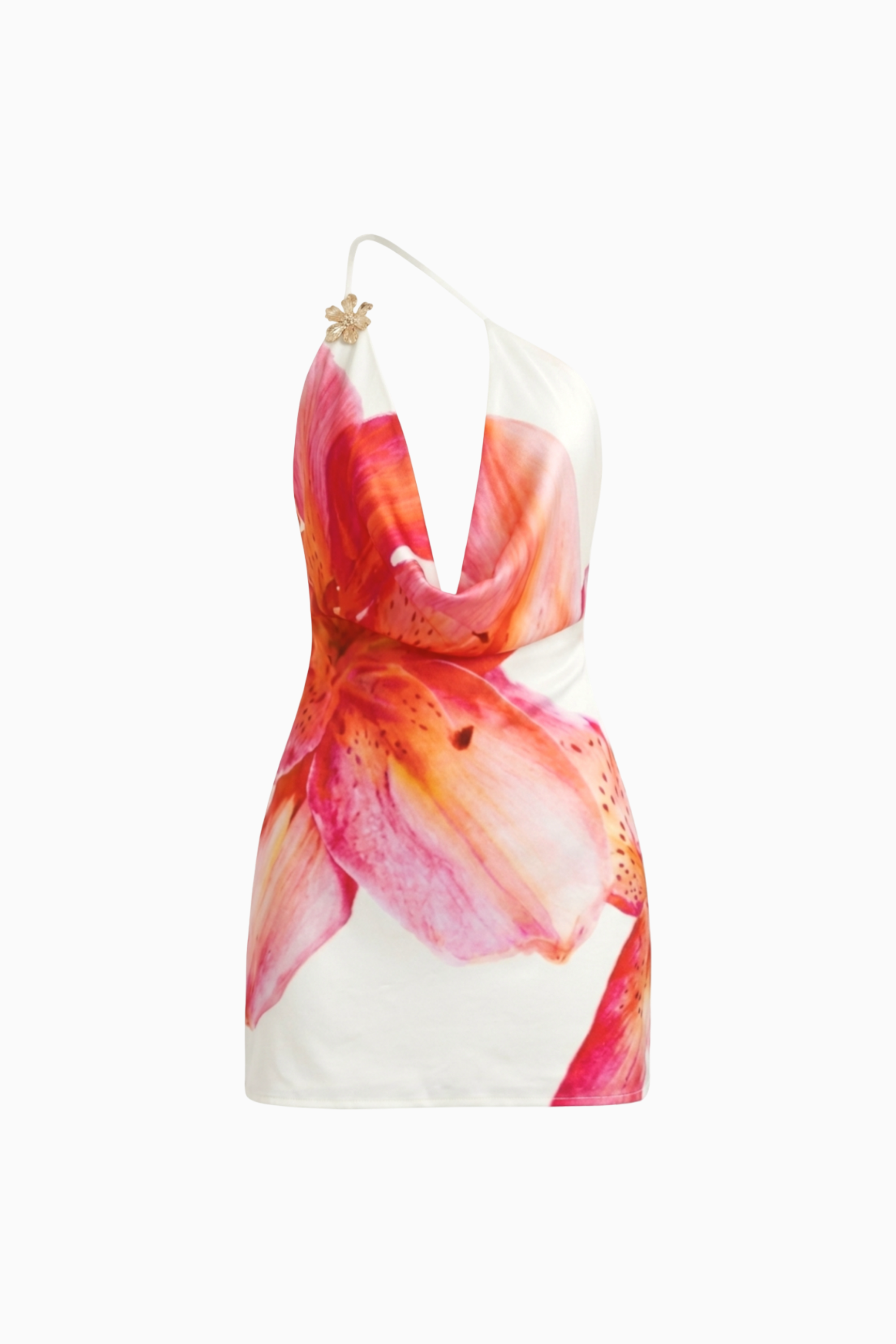 EMMA LORENT | Minivestido Rosa Con Estampado Floral