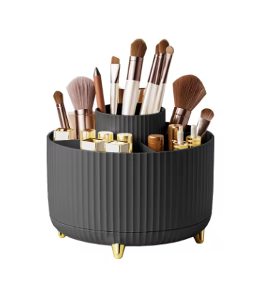 Caja de almacenamiento de maquillaje giratoria 360