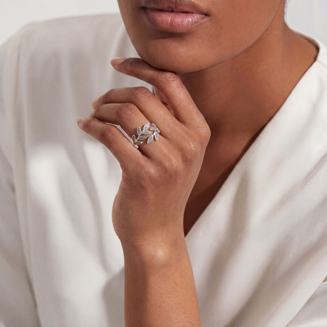Anillo De Hojas