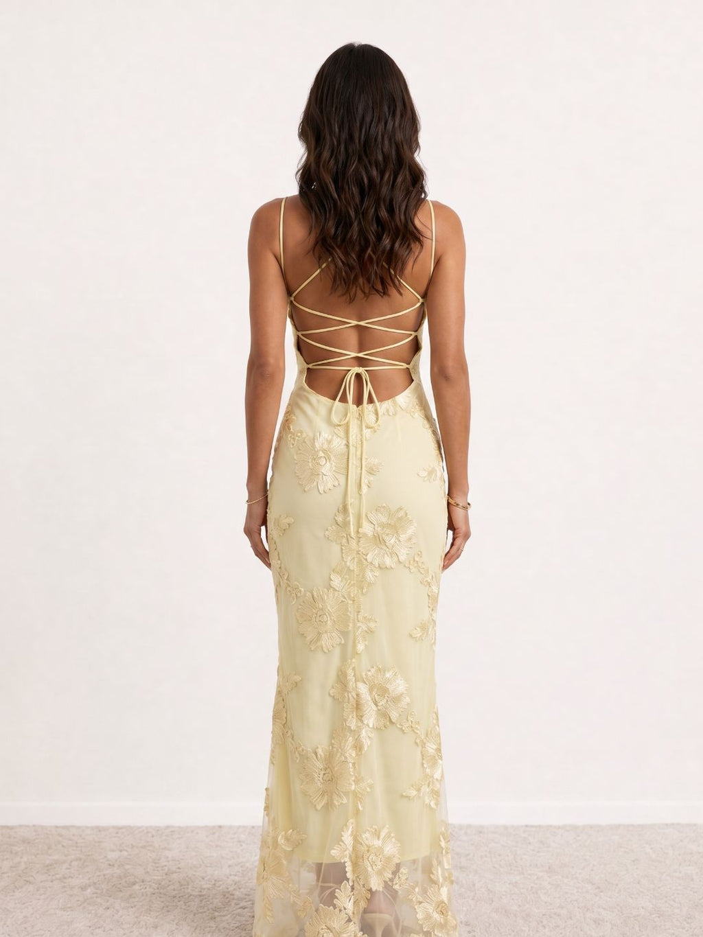 EMMA LORENT | Vestido Largo Bordado