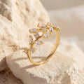 Anillo Espiral De Cristal