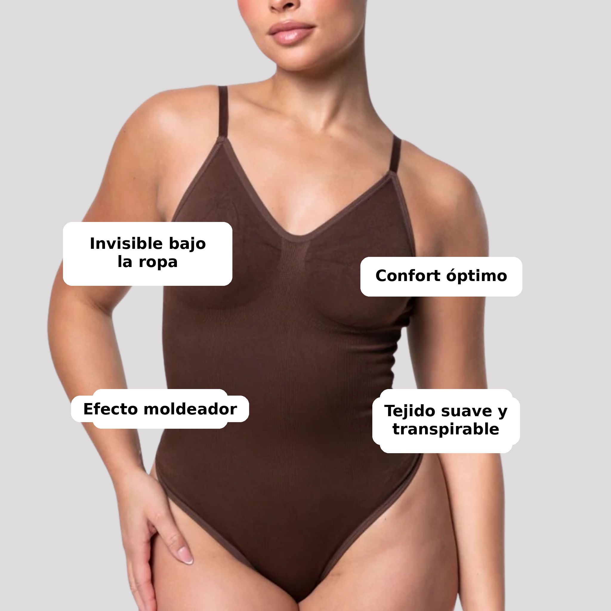 Body Reductor Sin Costuras con Tirantes Ajustables