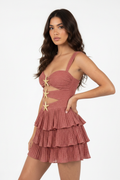 Minivestido Estrella - Rosa lateral