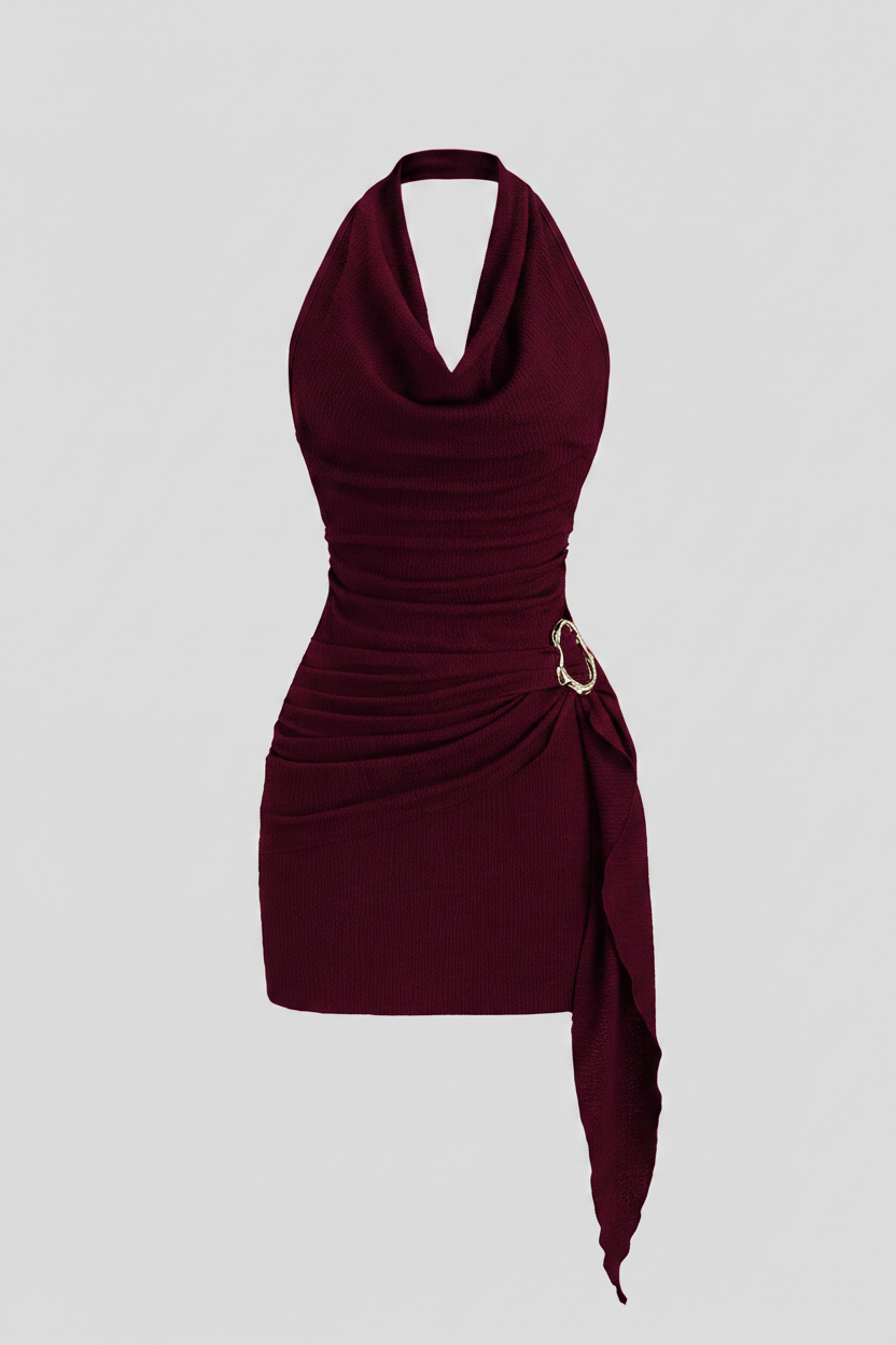 Vestido burdeos limpio