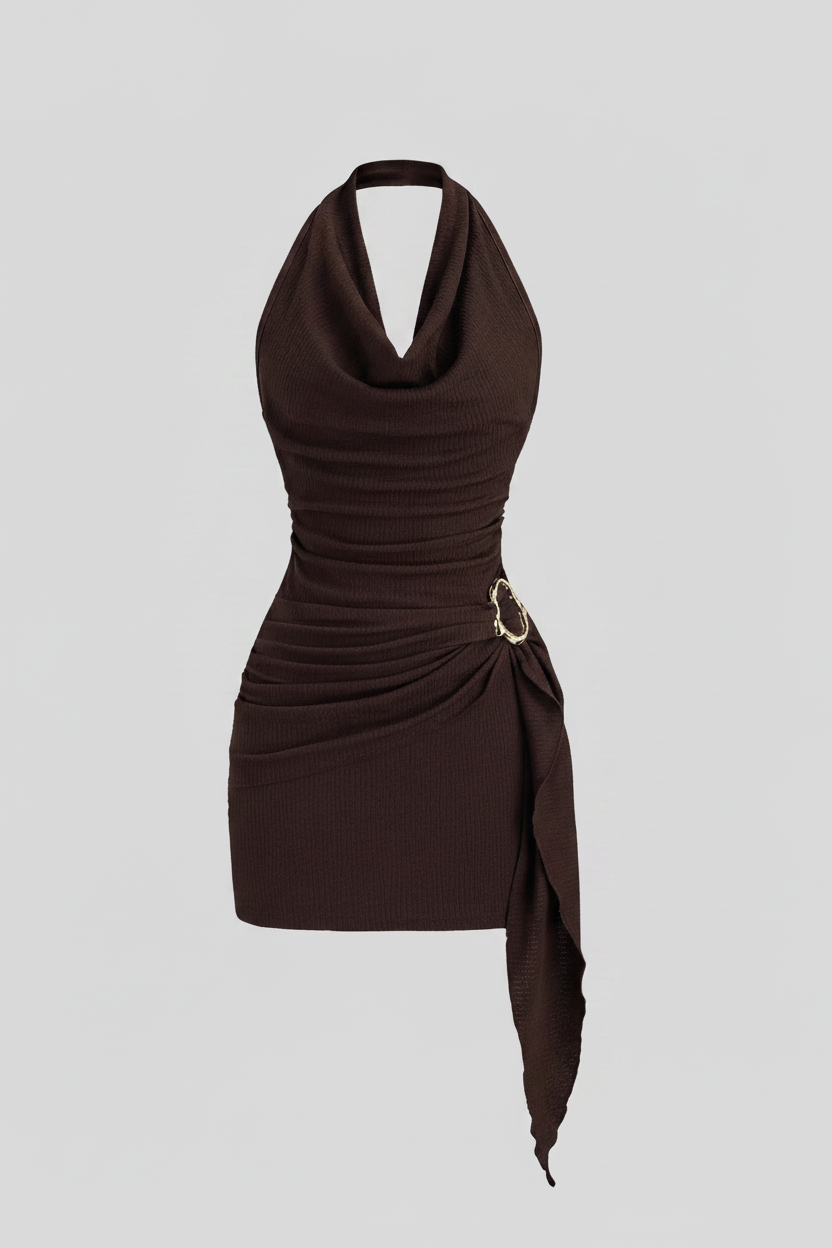 Vestido marrón limpio