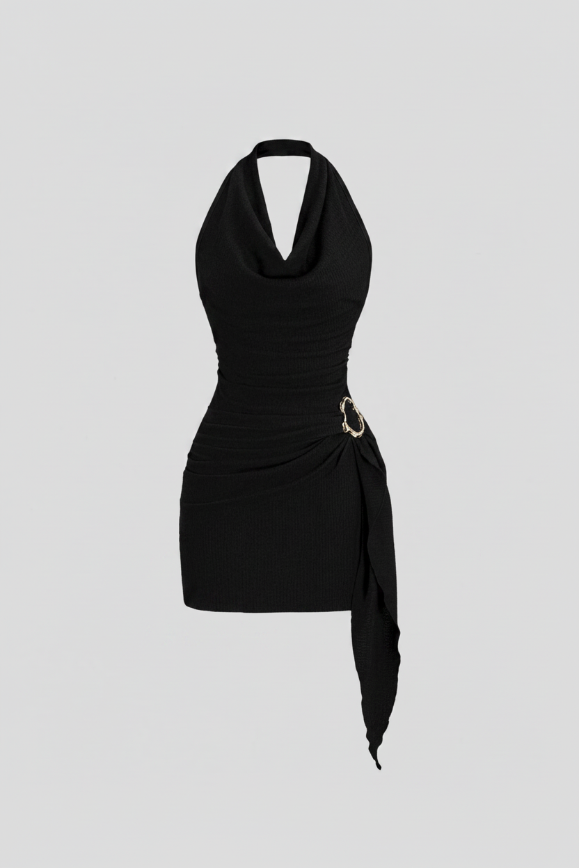 Vestido negro limpio