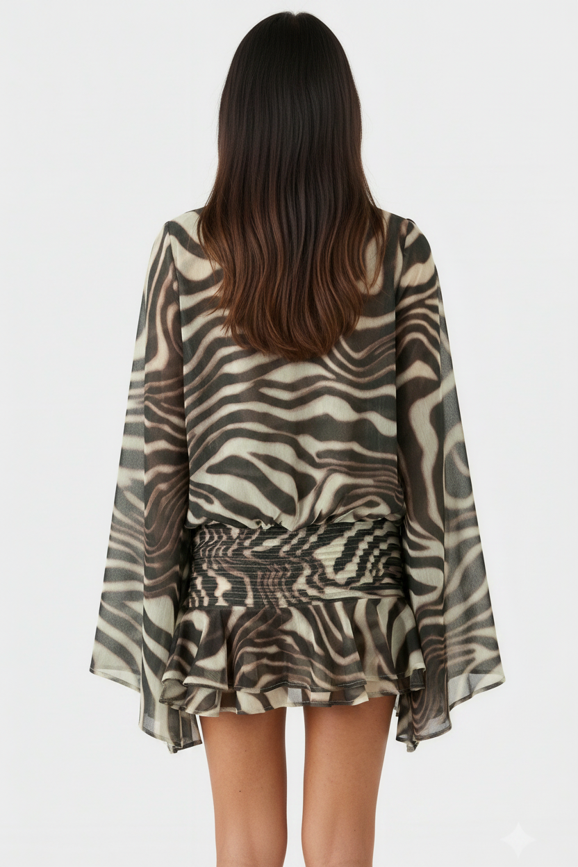 Zebra Dress - Espalda
