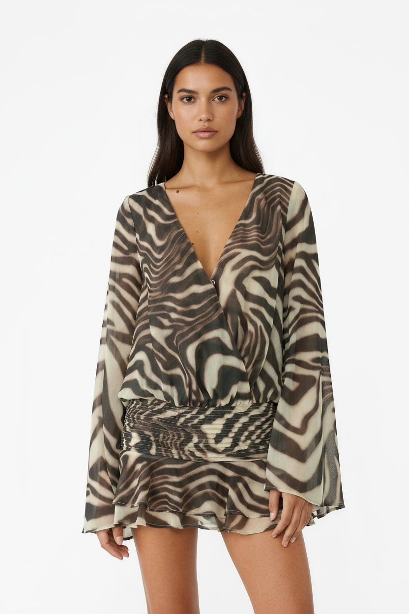 Zebra Dress - Frontal